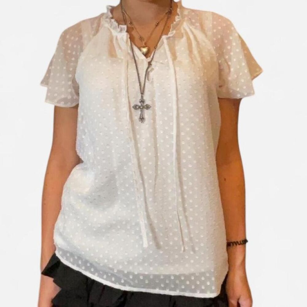 Elle Women's White Blouse